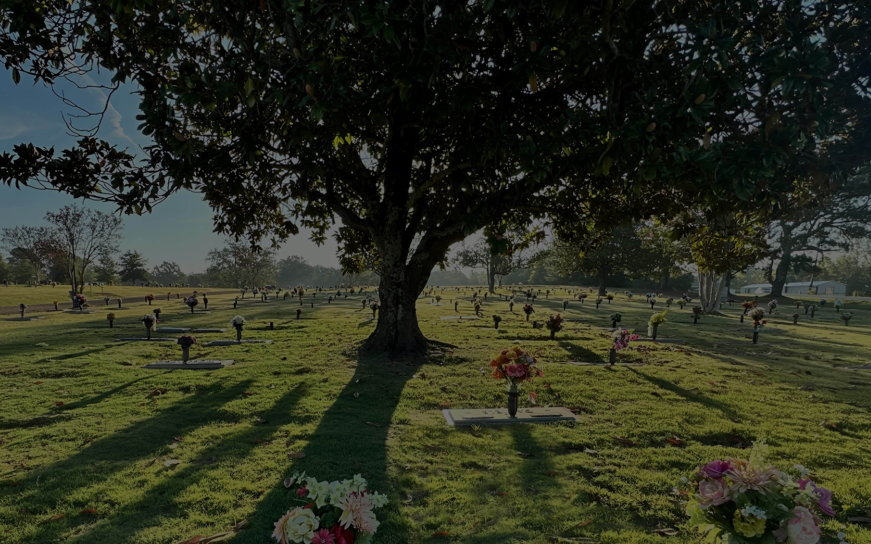 Photo with a view of Memorial Garden Park Cemetery
