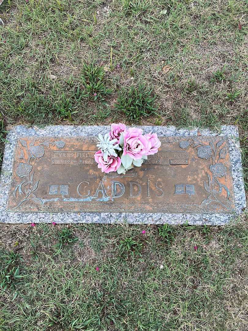 Johnnie Enis Gaddis's grave. Photo 1