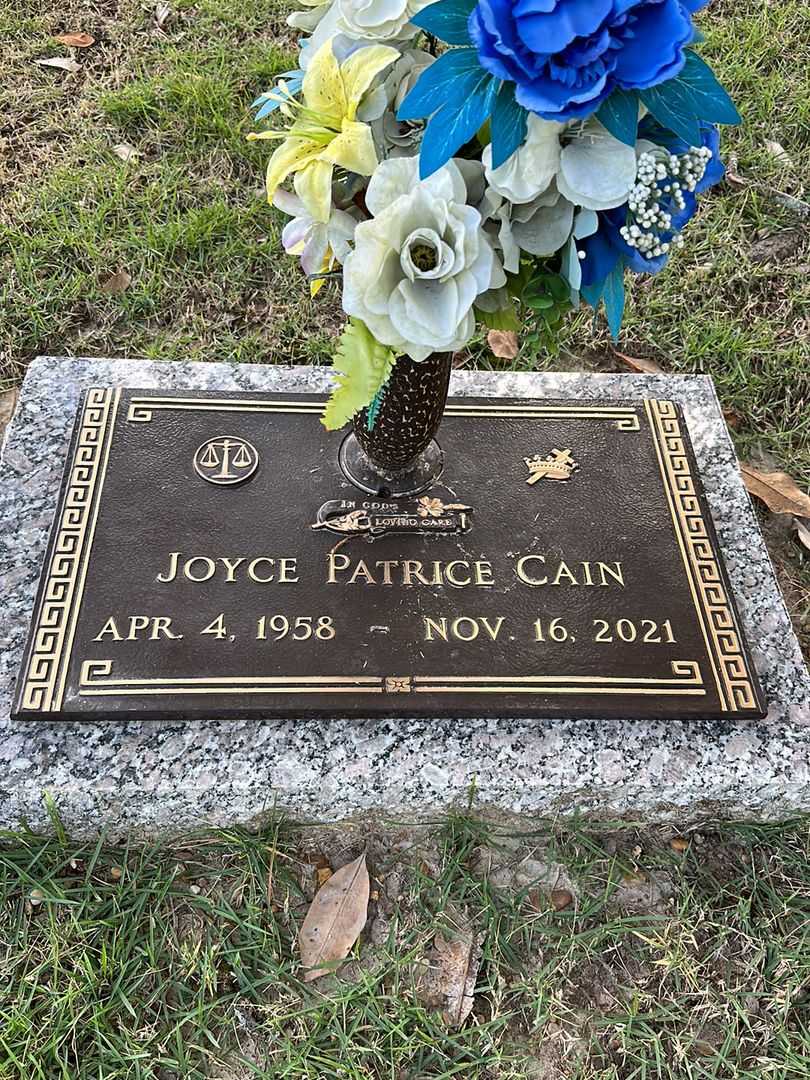 Joyce Patrice Cain's grave. Photo 1