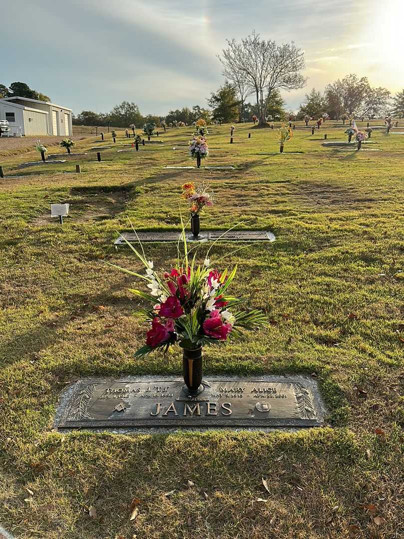 Mary Alice James's grave. Photo 2