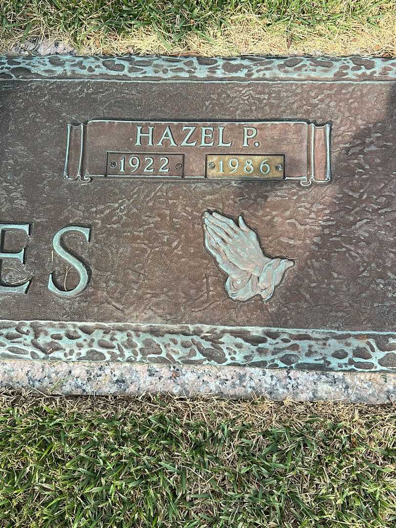 Hazel P. James's grave. Photo 3
