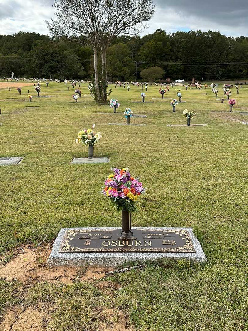 J. E. "Jay" Osburn's grave. Photo 2
