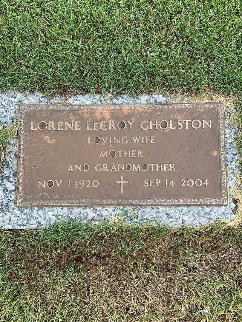 Vadie Lorene LeCroy Gholston's grave. Photo 3