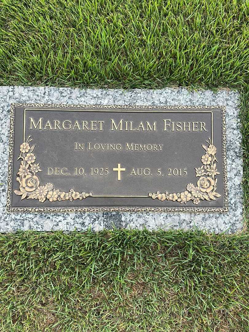 Margaret Milam Fisher's grave. Photo 1