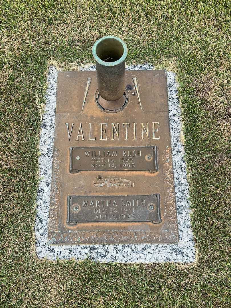 Martha Smith Valentine's grave. Photo 1