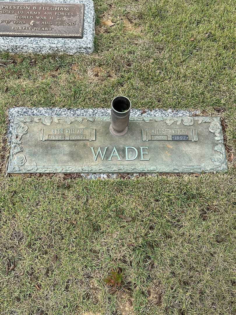 Mildred Wright Wade's grave. Photo 1