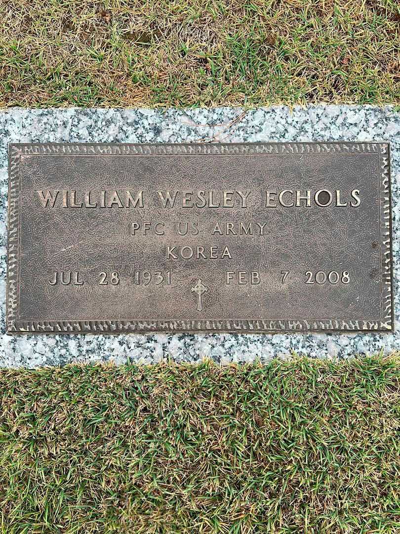 William Wesley Echols's grave. Photo 3