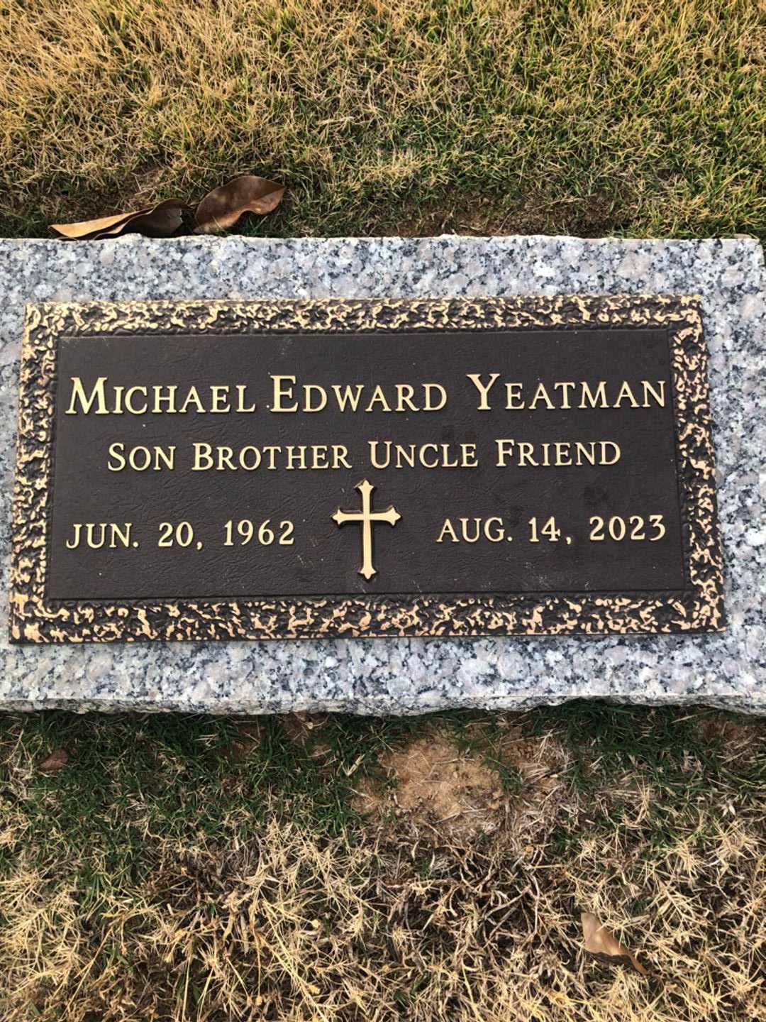 Michael Edward Yeatman's grave. Photo 3