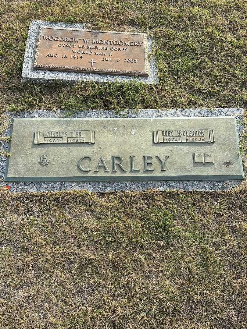Ruby McClendon Carley's grave. Photo 1