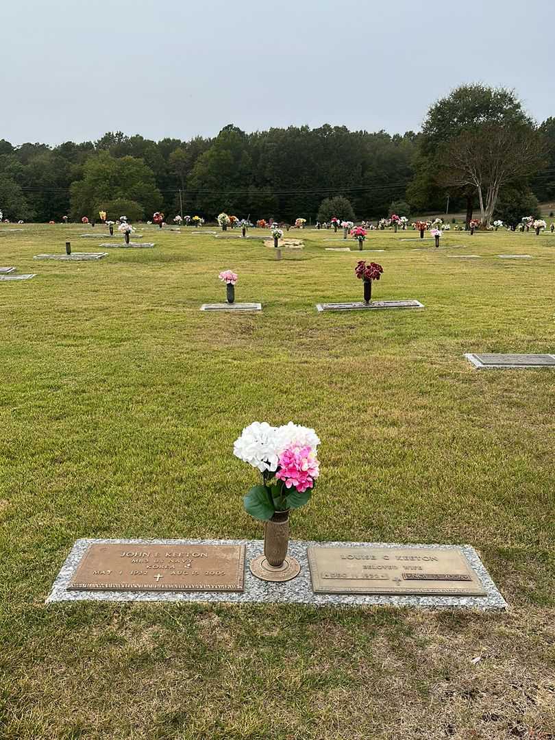 John E. Keeton's grave. Photo 2