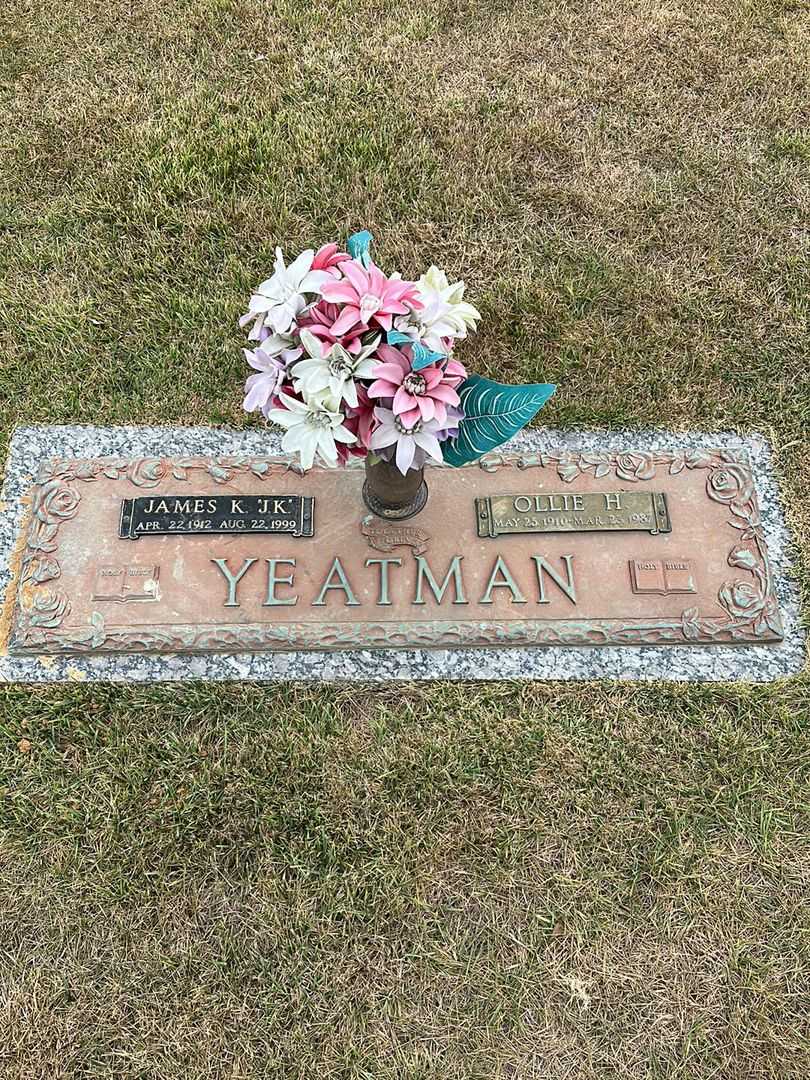 Ollie H. Yeatman's grave. Photo 1