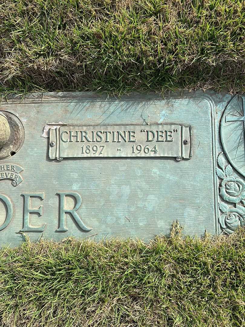 Christine H. "Dee" Bader's grave. Photo 3