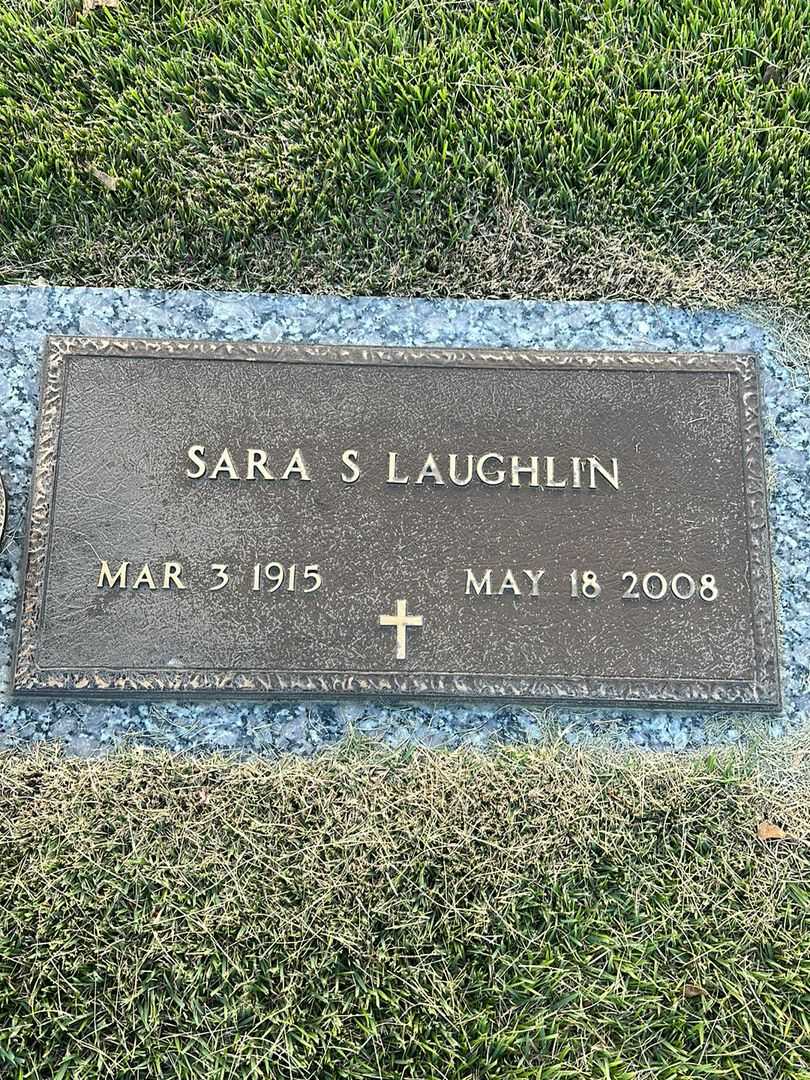 Sara S. Laughlin's grave. Photo 3