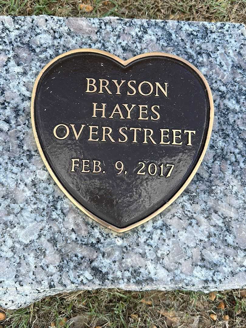 Bryson Hayes Overstreet's grave. Photo 1