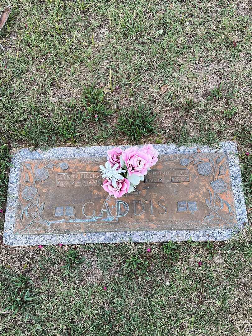 Cyrus Fields Gaddis's grave. Photo 1