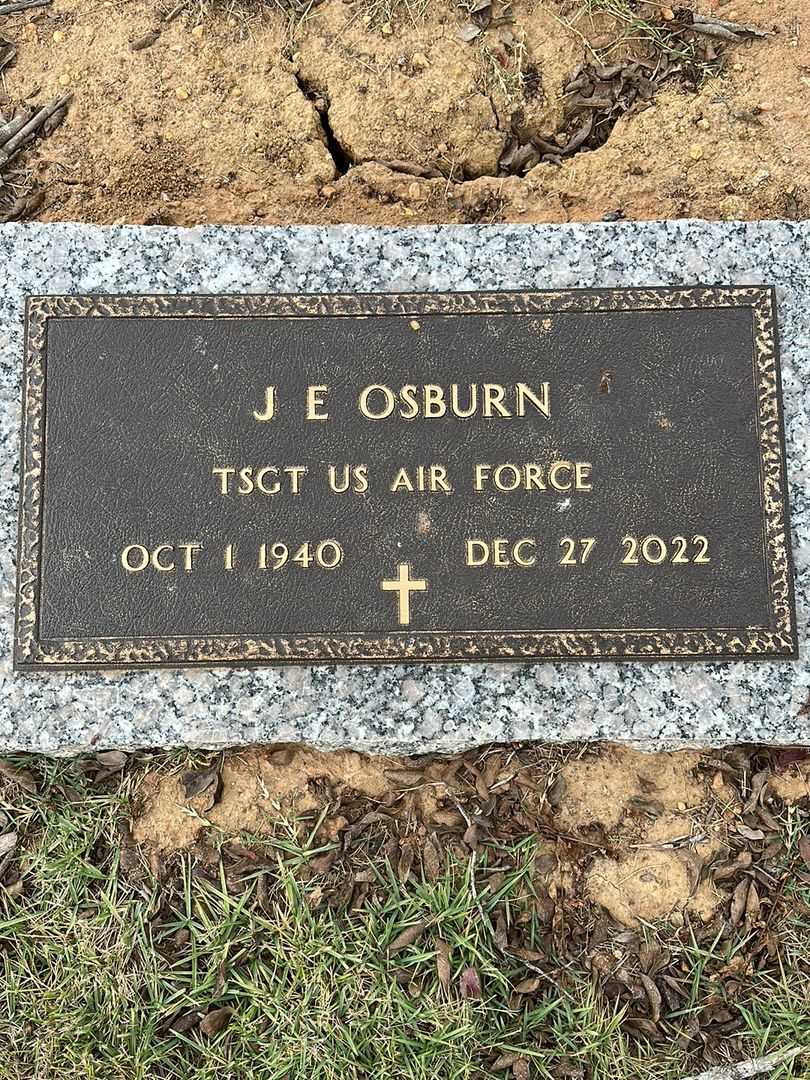 J. E. "Jay" Osburn's grave. Photo 5
