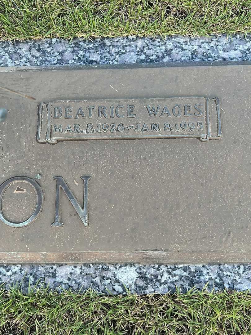 Beatrice Wages Jemison's grave. Photo 3