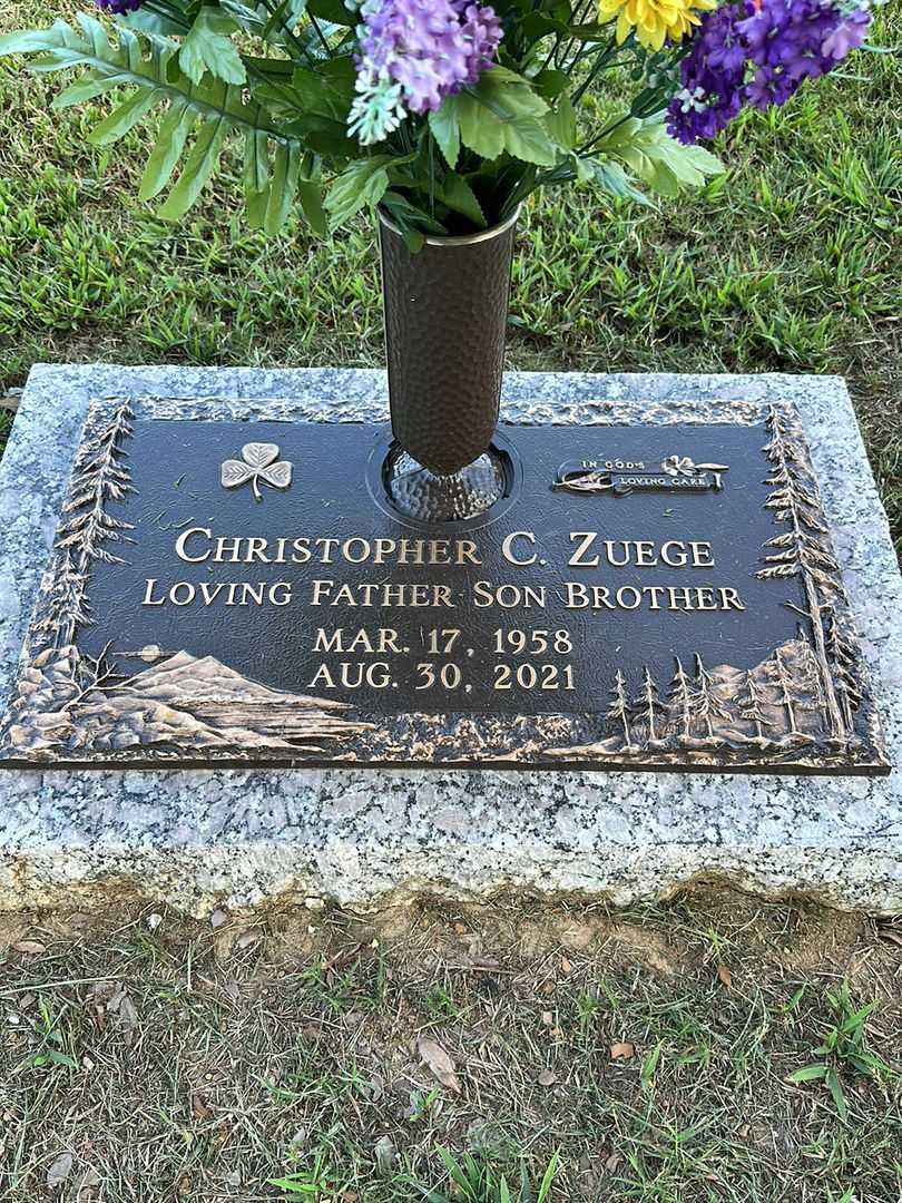 Christopher C. Zuege's grave. Photo 1