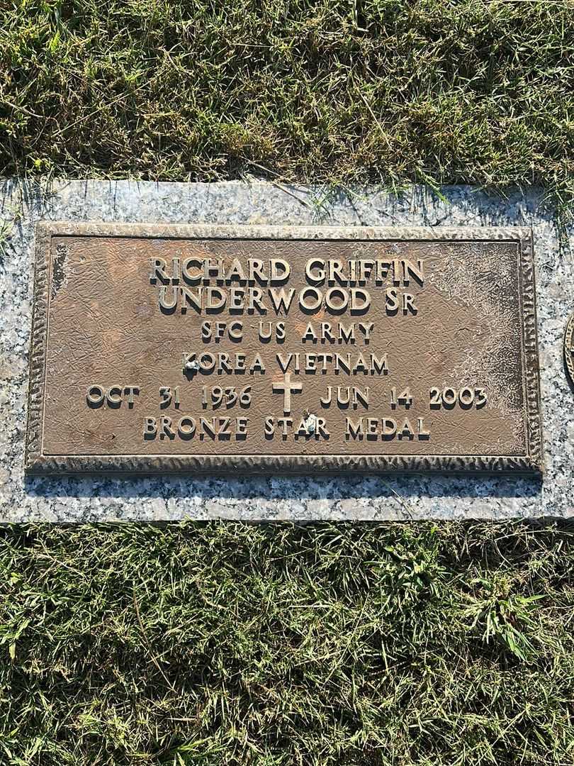 Richard Griffin Underwood Senior's grave. Photo 3