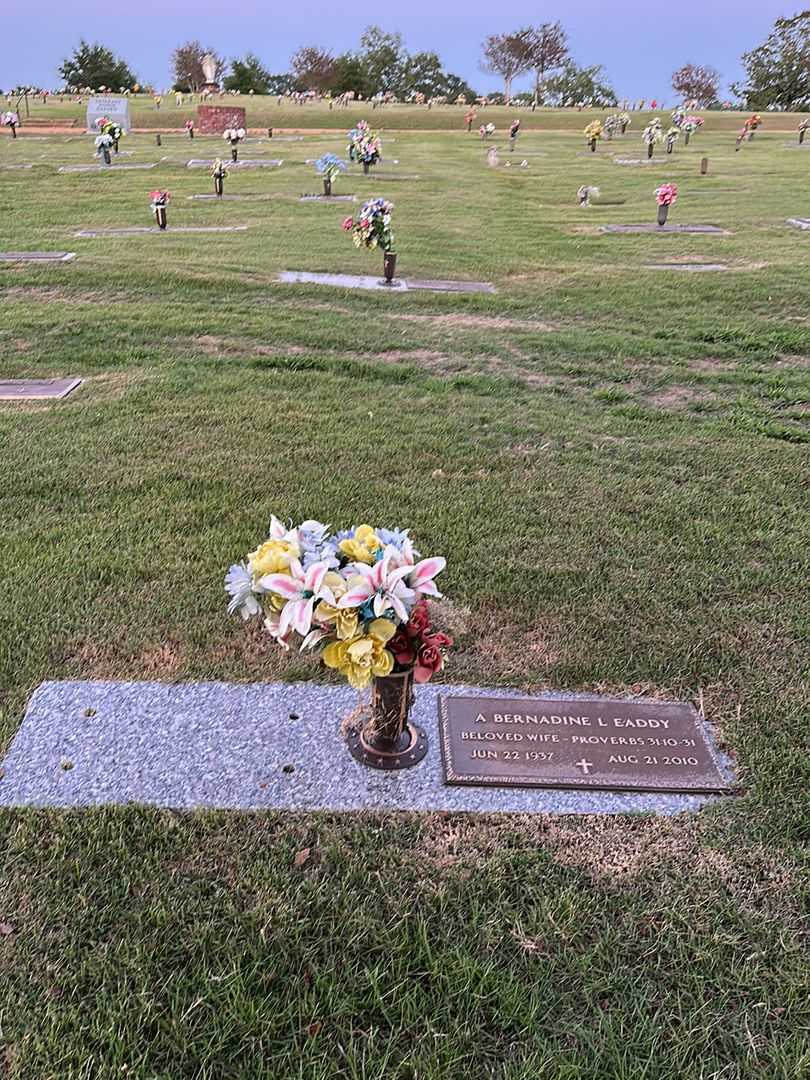 A. Bernadine L. Eaddy's grave. Photo 2