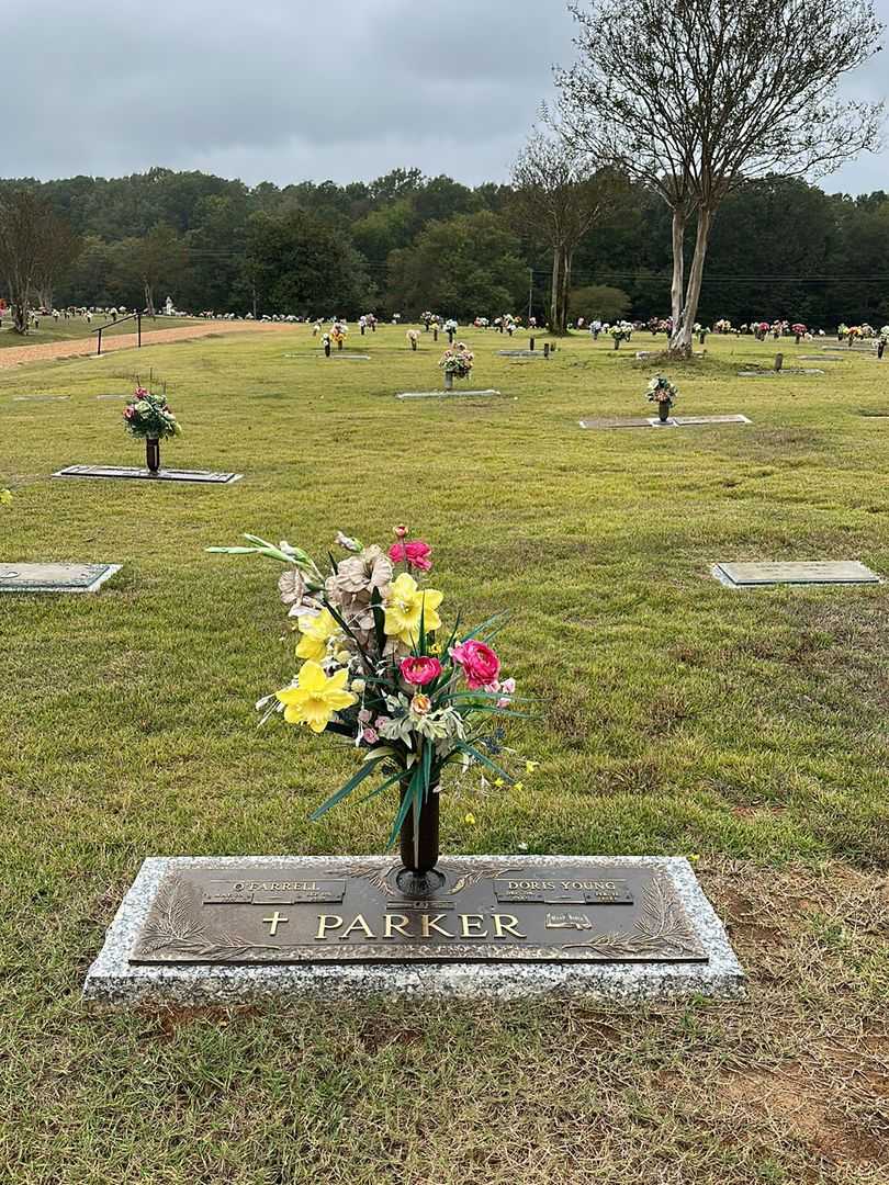 Doris Young Parker's grave. Photo 2