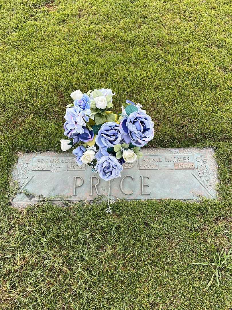 Annie Haimes Price's grave. Photo 1