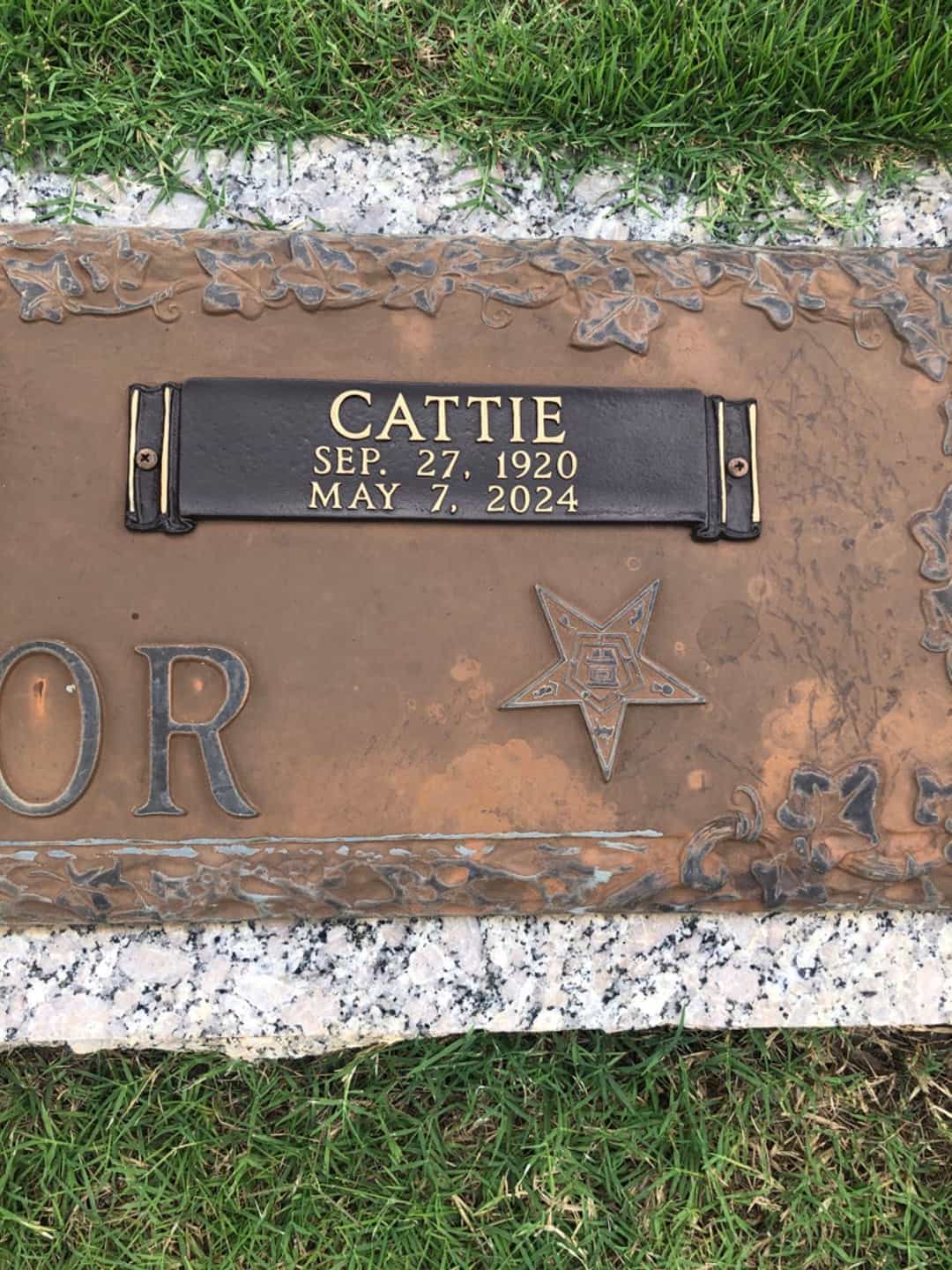Cattie Coleman Taylor's grave. Photo 2