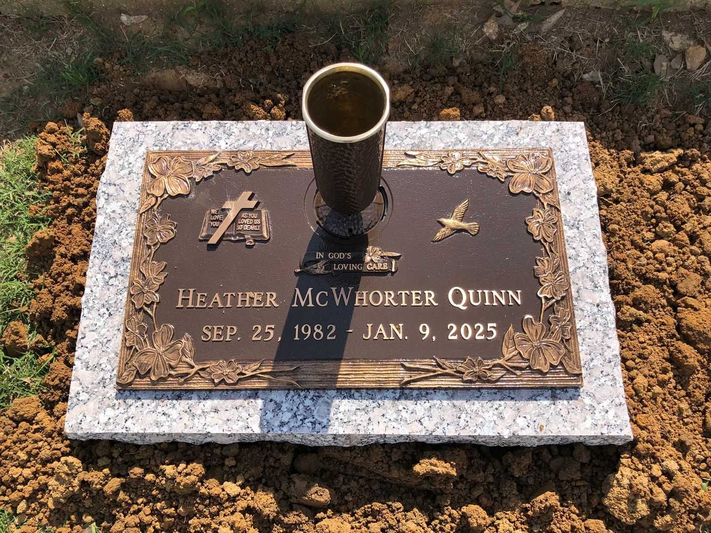 Heather McWhorter Quinn's grave. Photo 2
