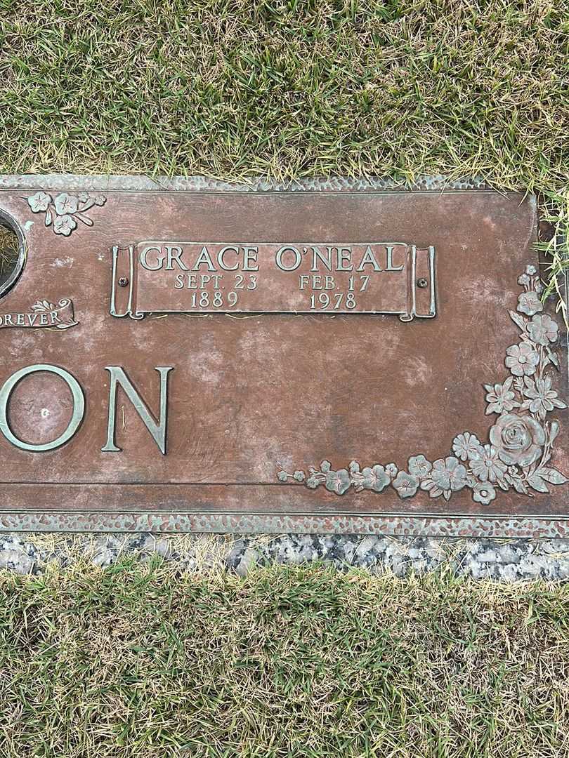 Grace O'Neal Edson's grave. Photo 3