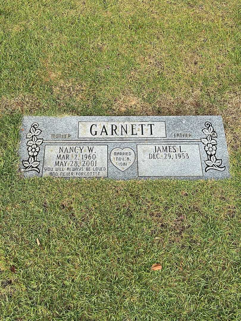 Nancy W. Garnett's grave. Photo 1