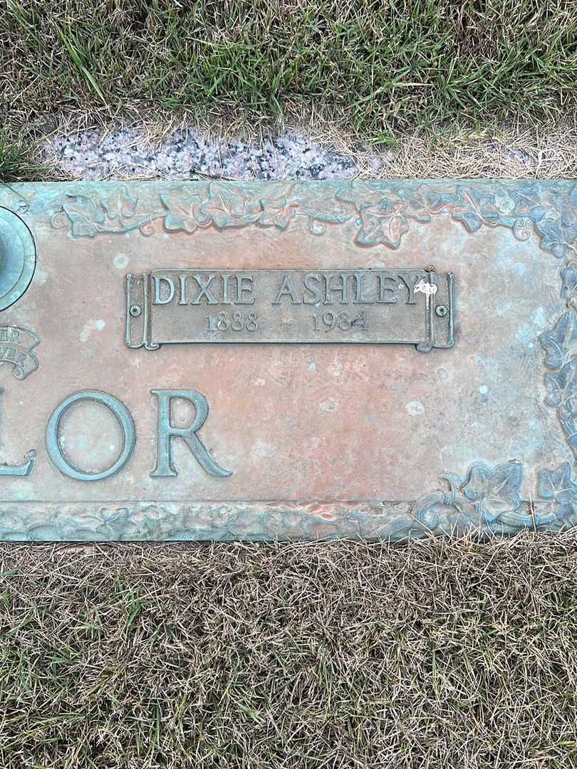 Dixie Ashley Taylor's grave. Photo 3