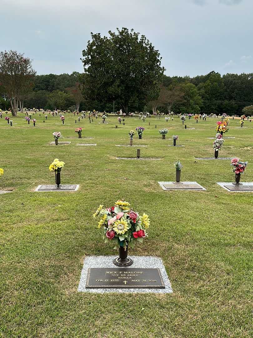 Wick P. Malone's grave. Photo 2