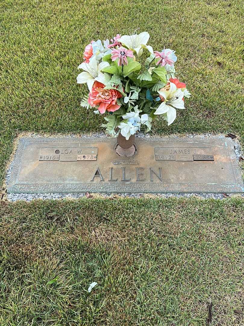 James J. Allen's grave. Photo 1