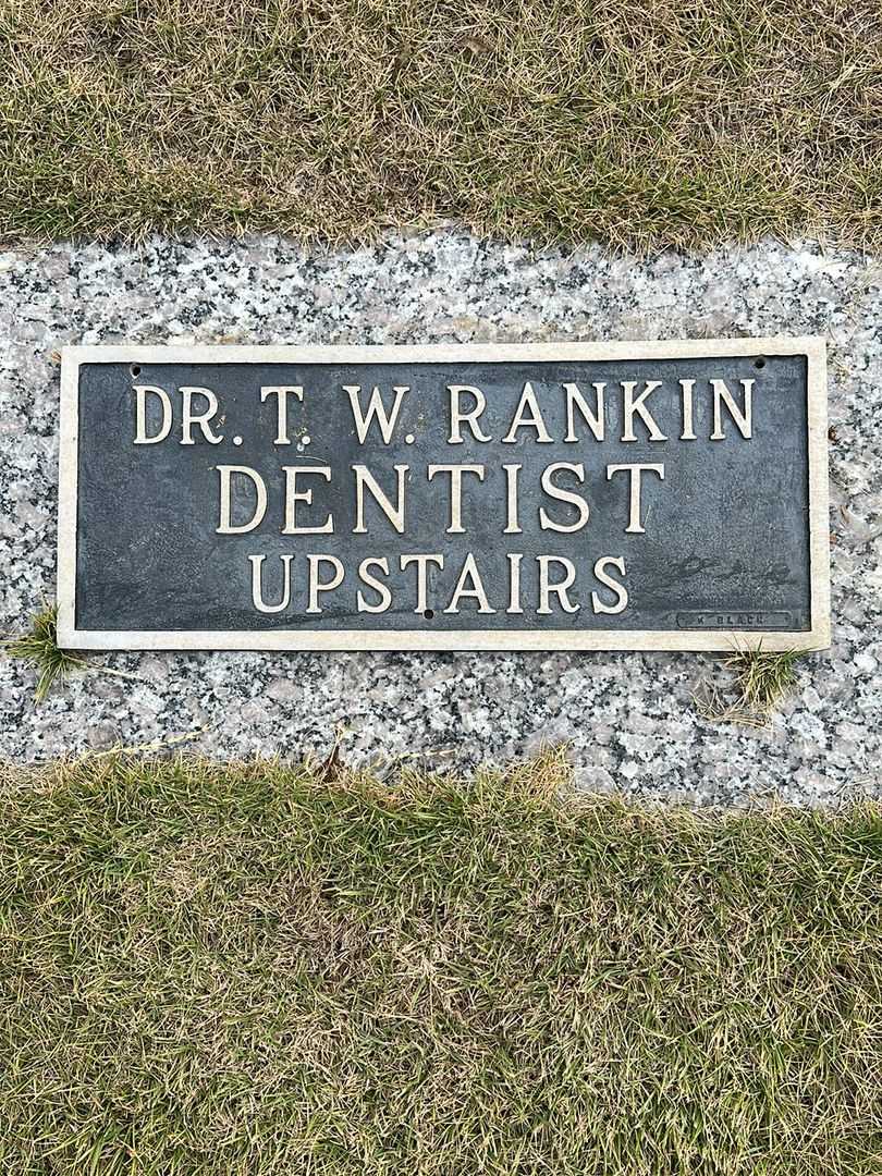 Doctor Thomas Woodrow Rankin's grave. Photo 5