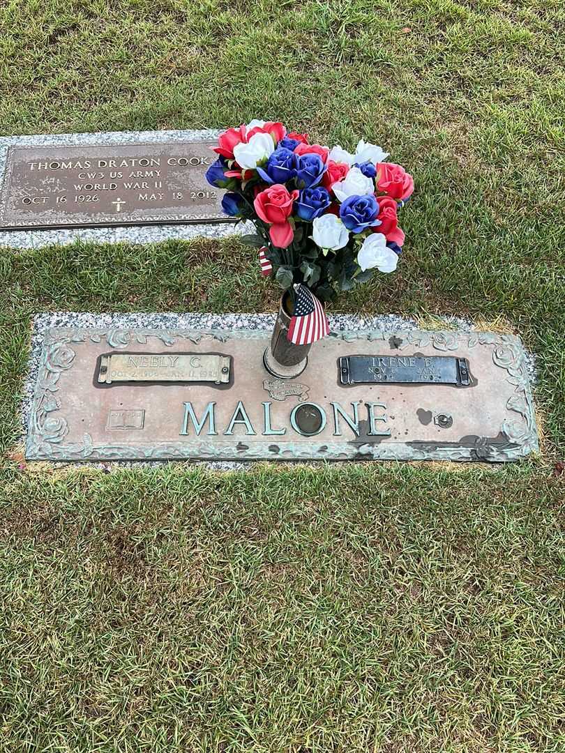 Neely C. Malone's grave. Photo 1