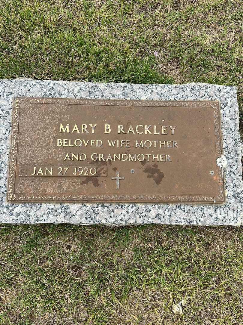 Mary B. Rackley's grave. Photo 3