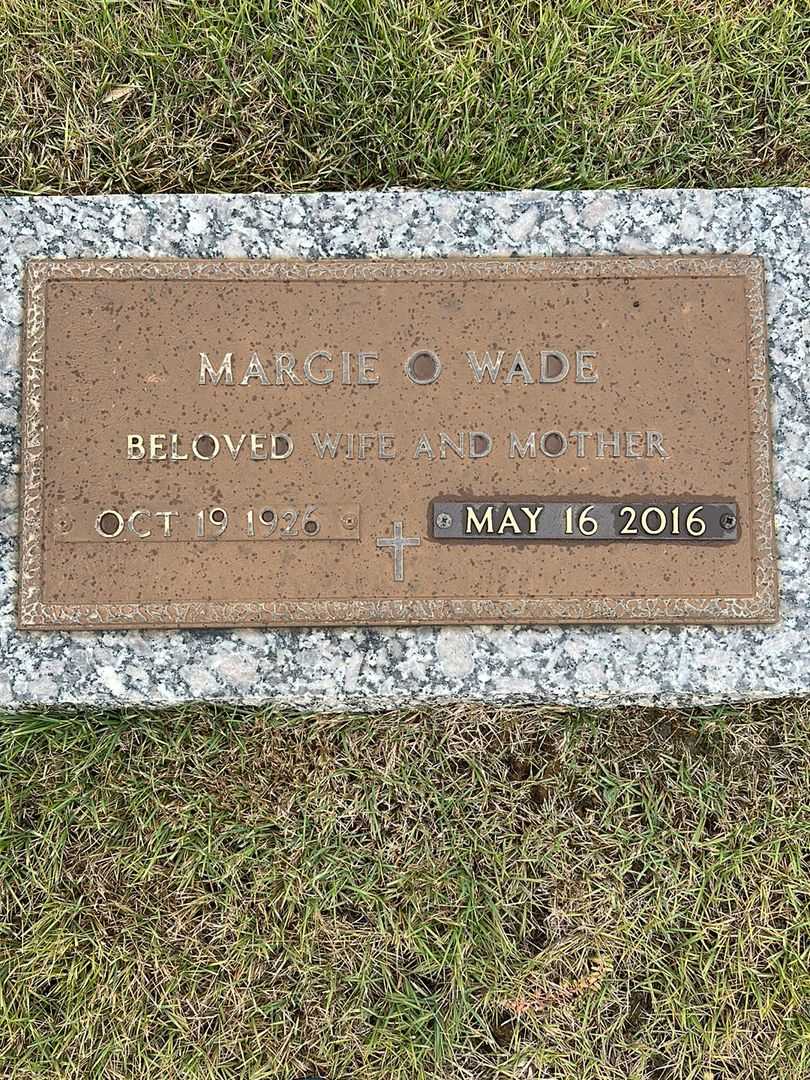 Margie O'Bannon Wade's grave. Photo 3