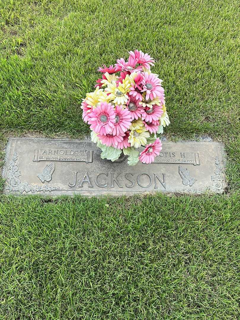 Lotis H. Jackson's grave. Photo 1