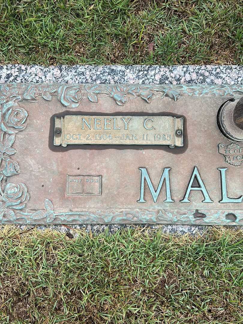 Neely C. Malone's grave. Photo 3