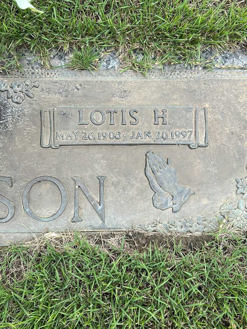 Lotis H. Jackson's grave. Photo 3