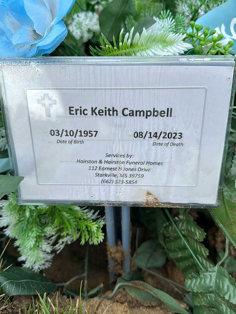 Eric Keith Campbell's grave. Photo 1