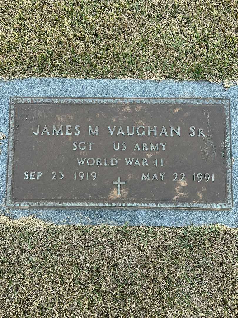 James M. Vaughan Senior's grave. Photo 1