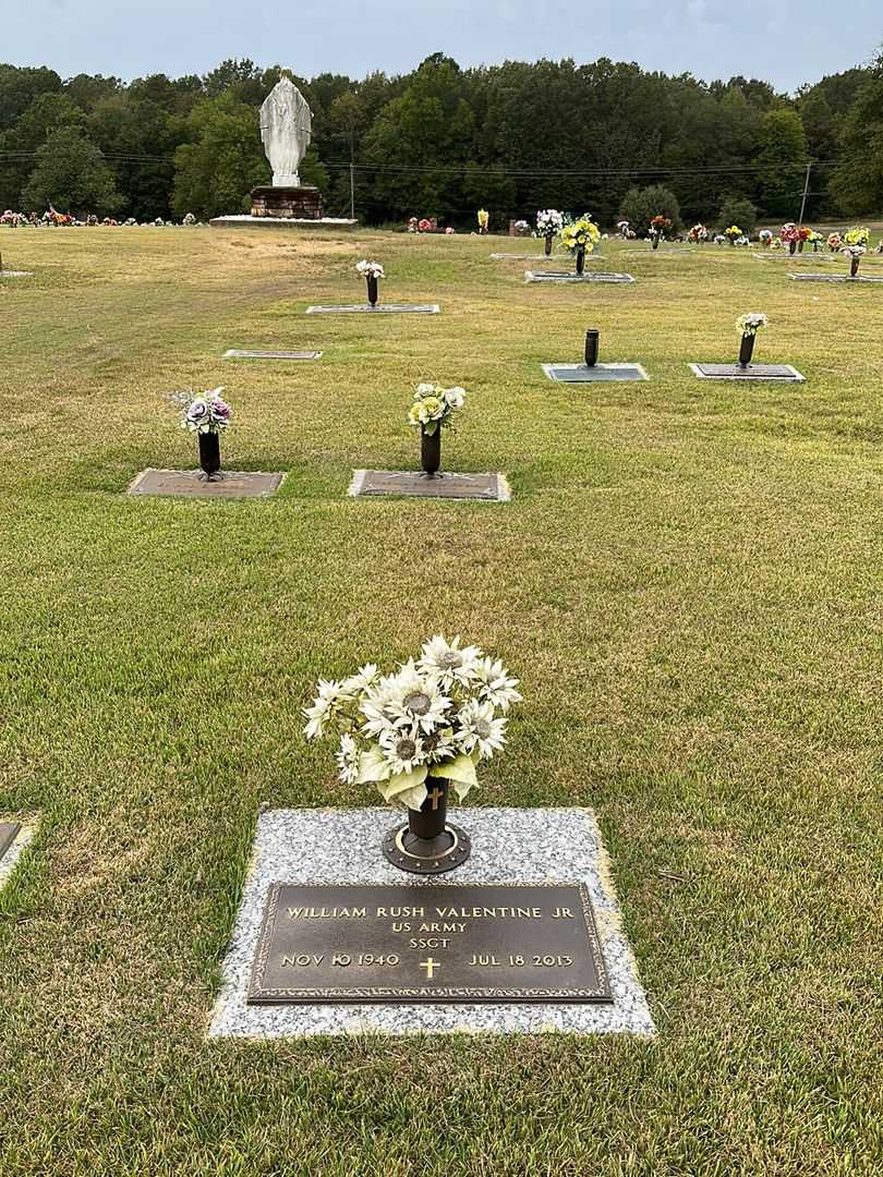 William Rush Valentine Junior's grave. Photo 2