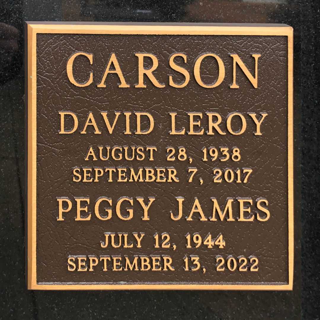 Peggy James Carson's grave