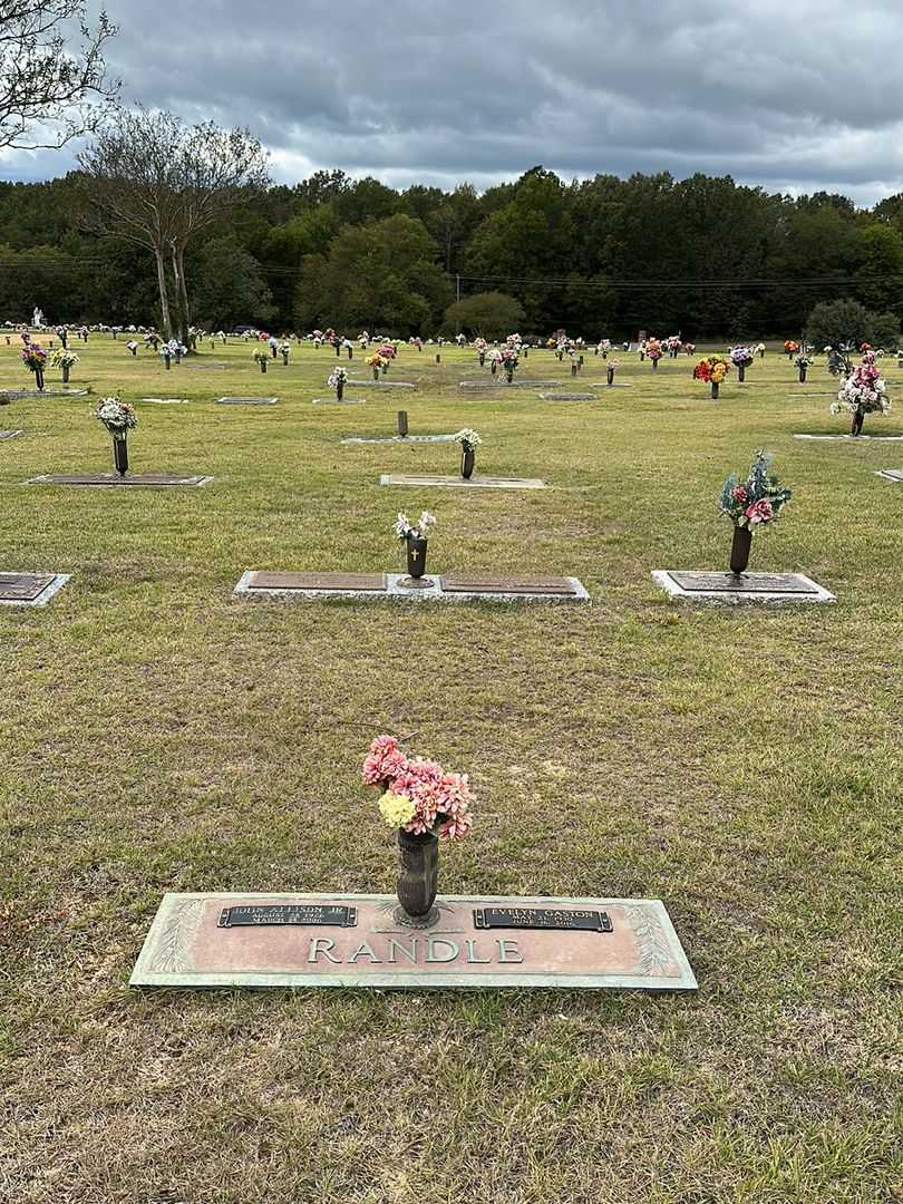 John Allison Randle Junior's grave. Photo 2