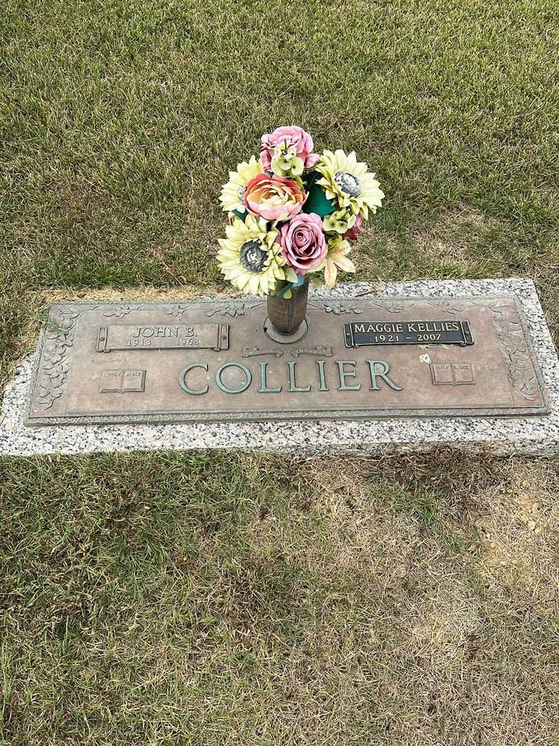 Maggie Kellies Collier's grave. Photo 1
