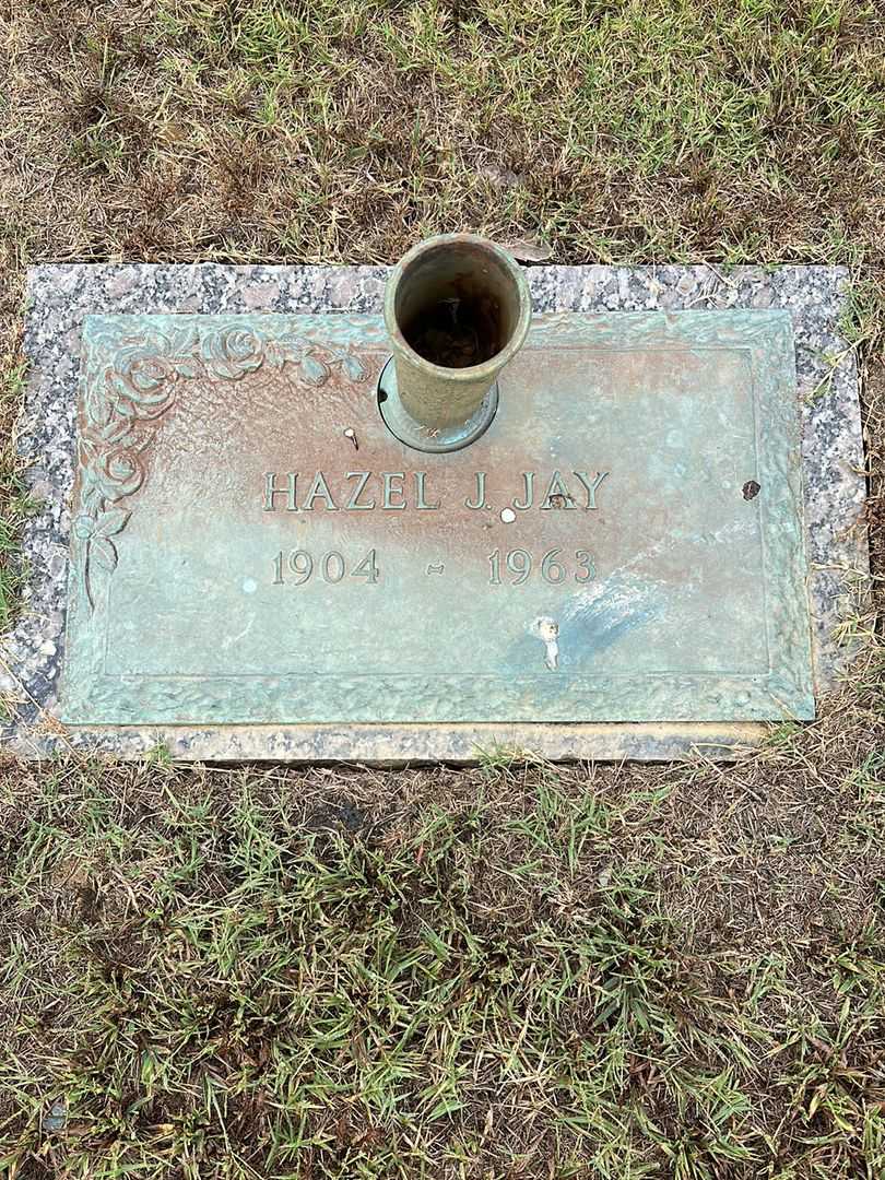 Hazel J. Jay's grave. Photo 1