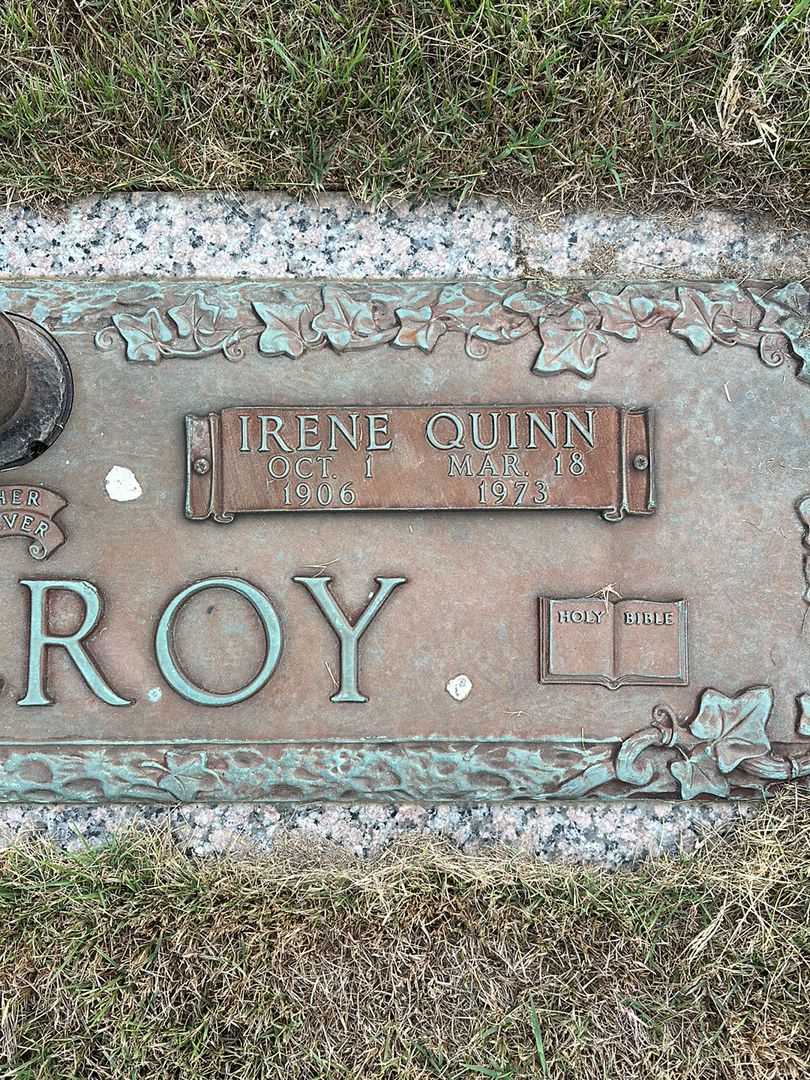 Irene Quinn McElroy's grave. Photo 3