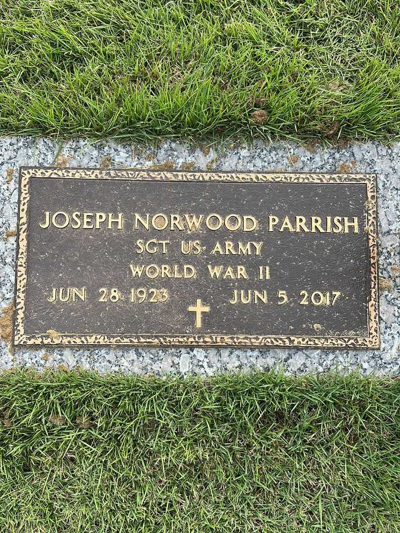 Joseph Norwood "Joe" Parrish's grave. Photo 3