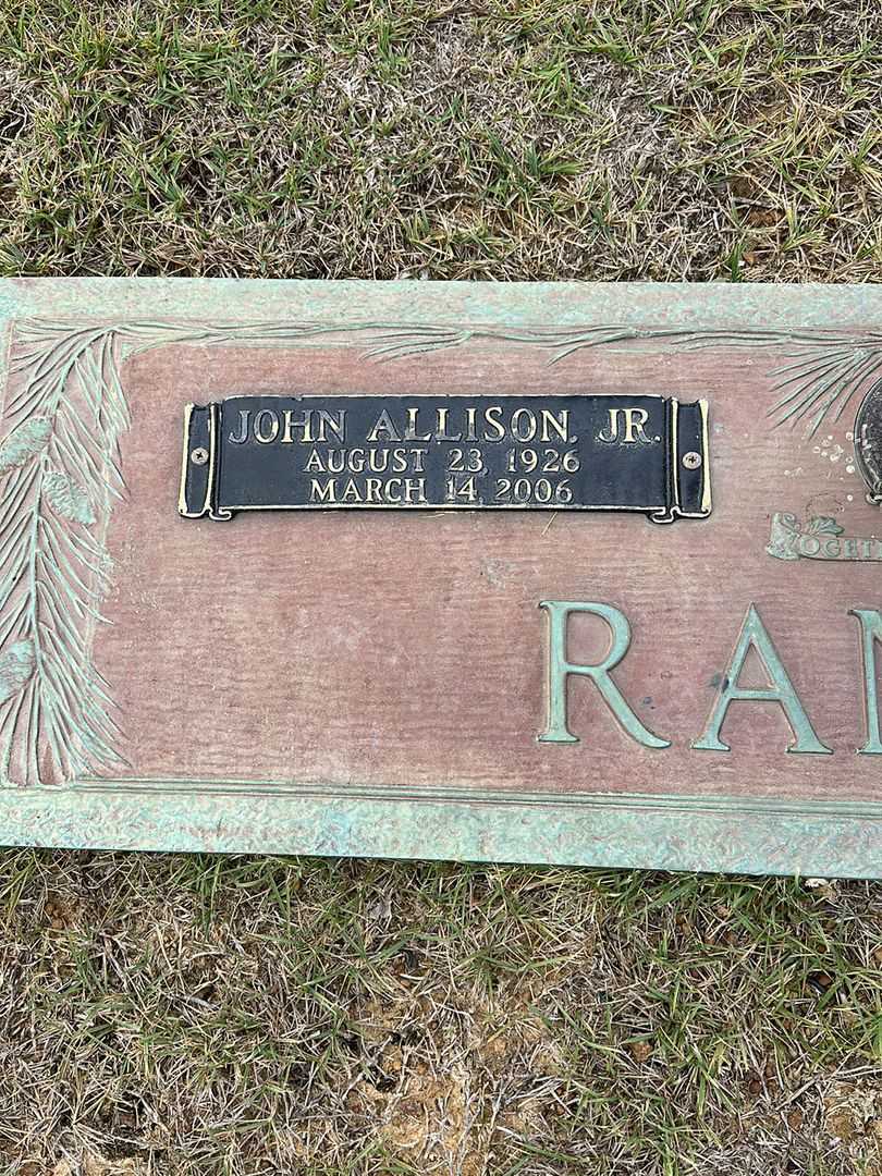 John Allison Randle Junior's grave. Photo 3